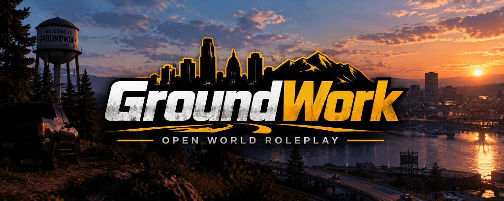 GroundWork key art — a city skyline at sunset with the GroundWork logo